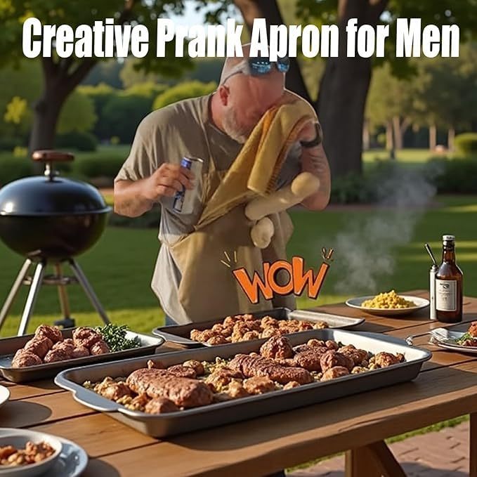 Grappig BBQ Chef Schort – Hilarische IJsbreker & Cadeautip voor Feestbeesten! 😂