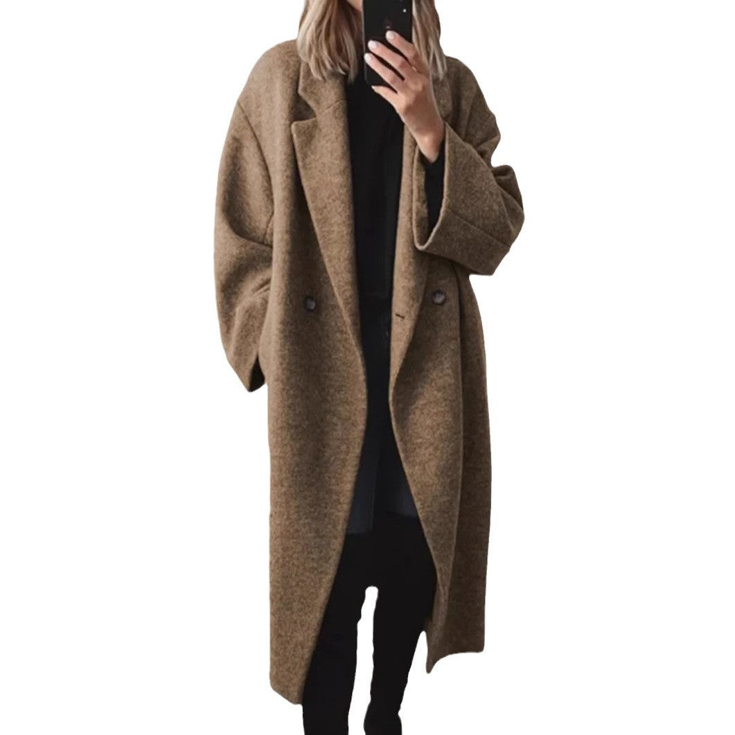 ✨Tyylikäs ja elegantti · Pitkä villakangastakki✨