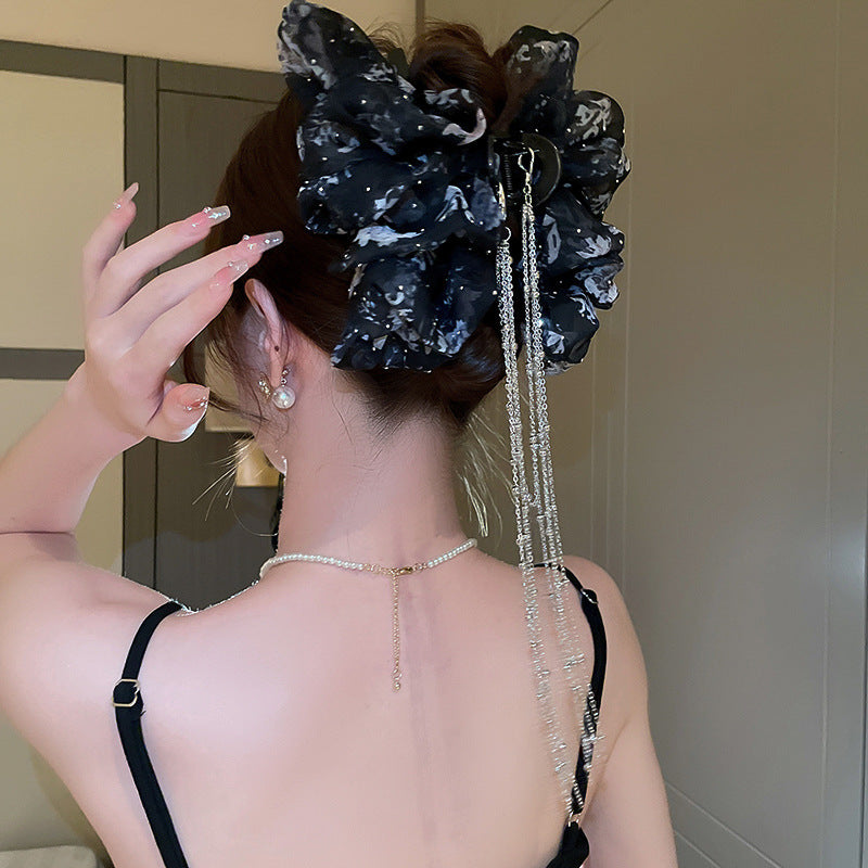 Elegantti rusettihiusklipsi – käsintehty akryylinen hainklipsi rusettikuviolla 🎀