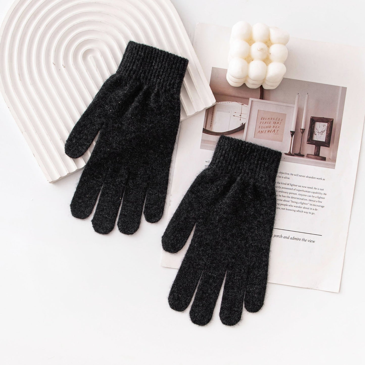 🌟 100% Lopullinen Lammasvilla – Paksut Kosketusnäyttökäsineet 🧤