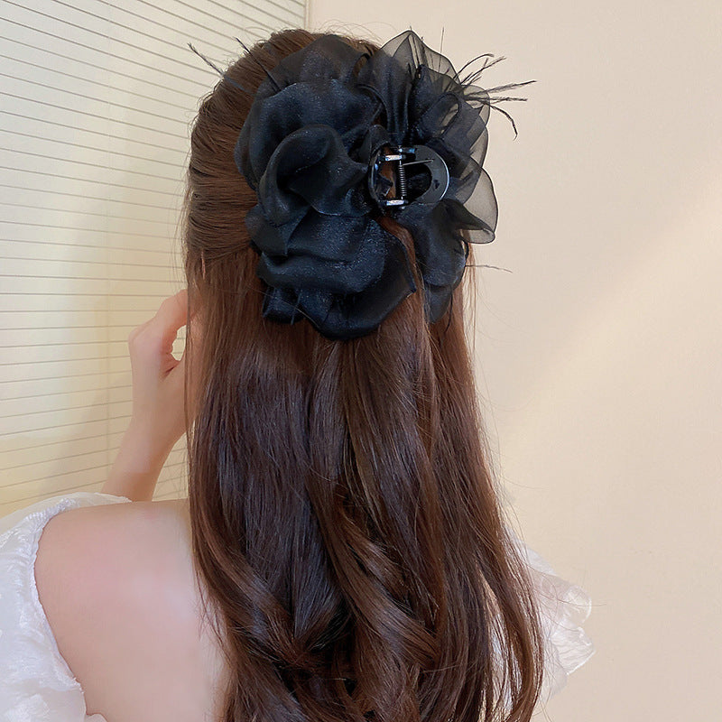 Elegantti rusettihiusklipsi – käsintehty akryylinen hainklipsi rusettikuviolla 🎀