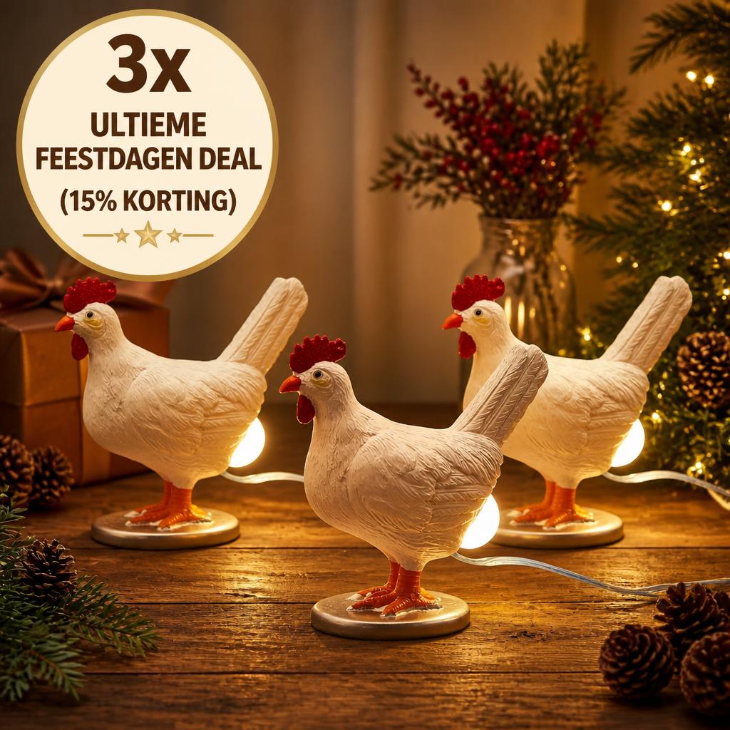 Breng Direct Vrolijkheid in Huis! 🐔💡 Het Meest Unieke Cadeau van het Jaar (Kip Eierlamp)