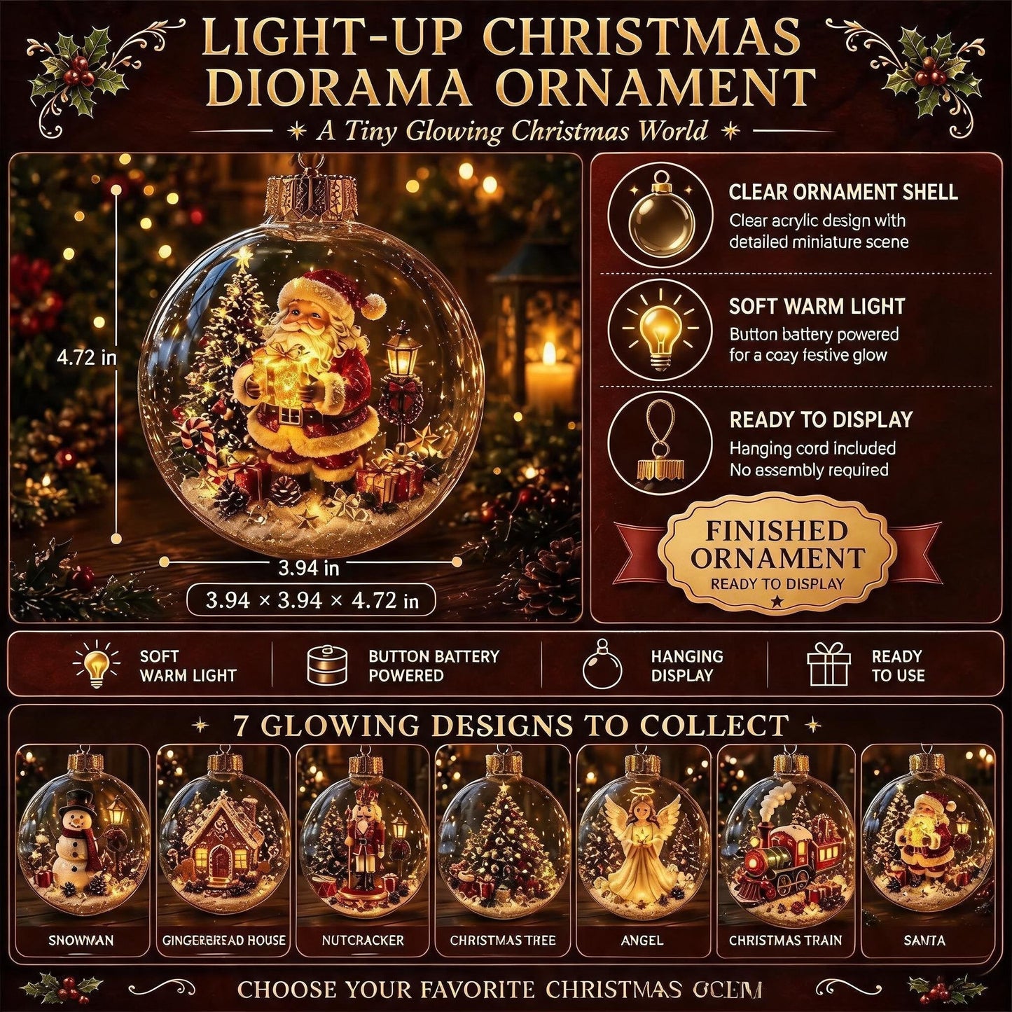 🎅 Breng de Magie van Kerst in Huis met dit Verlichte Miniature Diorama! 🎄✨