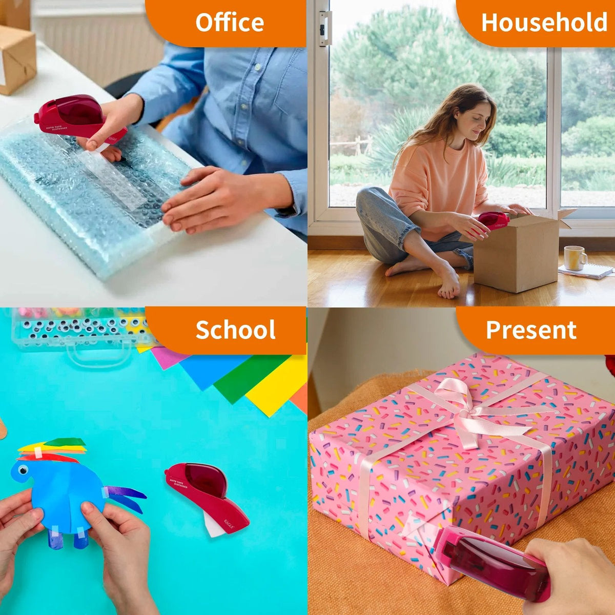 Nooit Meer Zoeken Naar het Begin van Plakband! ✂️ Slimme Dispenser voor Moeiteloos & Snel Inpakken