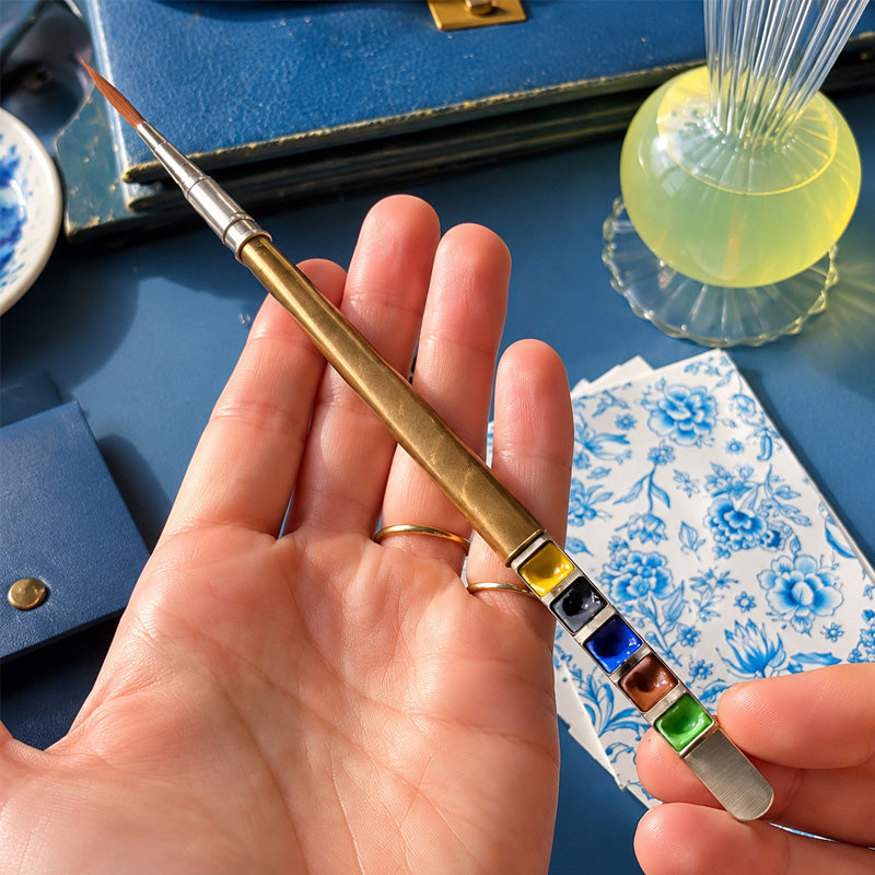 Draagbare Aquarelverf & Penseel Set – Schilderen Onderweg & Inspiratie Direct Vastleggen! 🎨✨🖌️