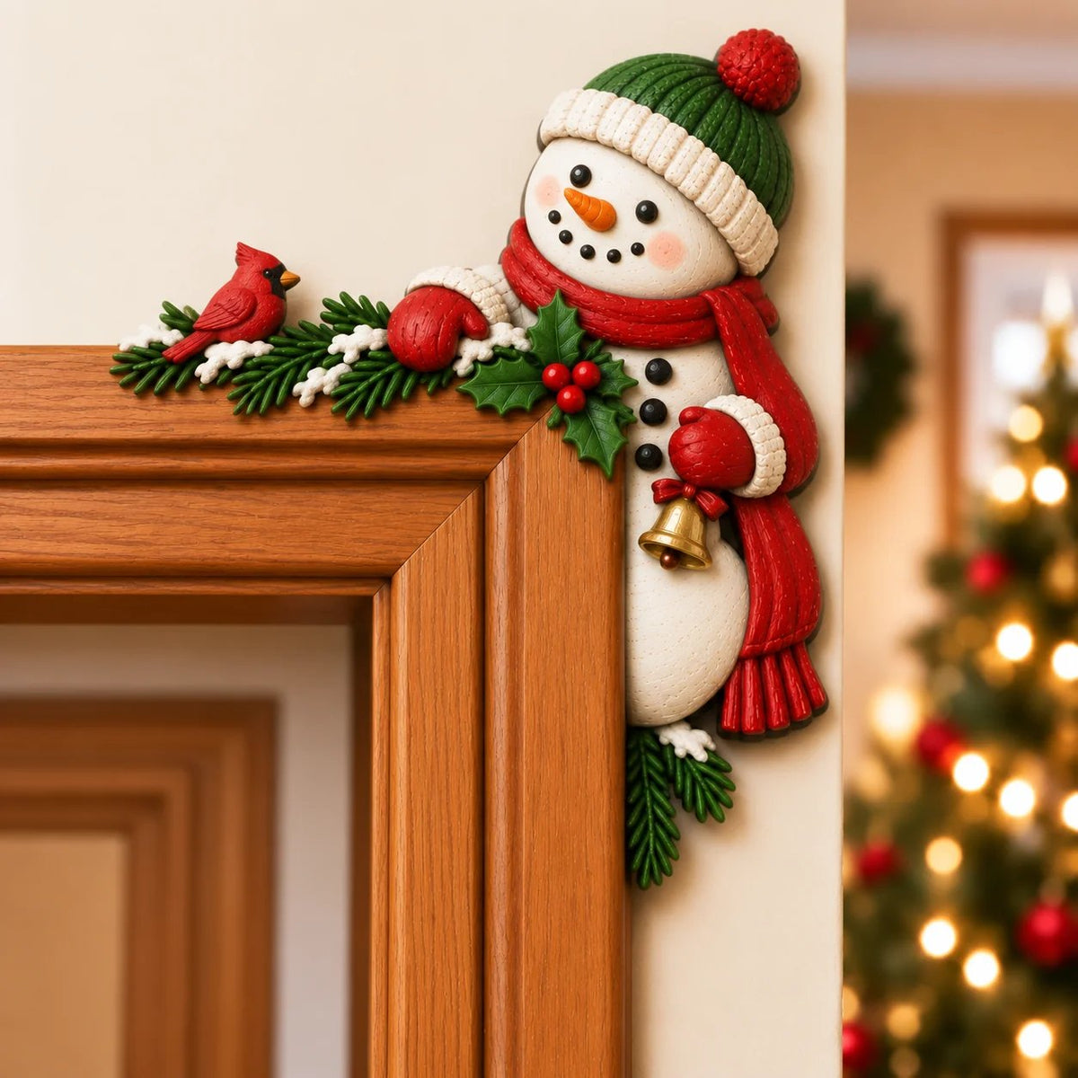 Schattige Kerst Hoekdecoratie Voor Deurposten | De Leukste Kerstblikvanger! 🎅🚪