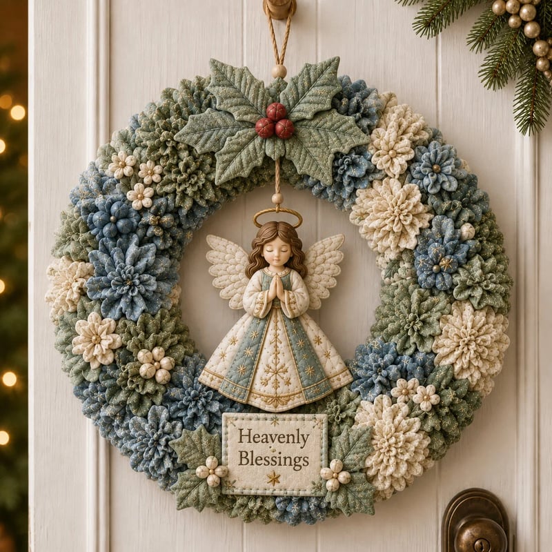 🎄 DIY Kerstkrans Knutselpakket met 3D-Textuur | Ontspannend & Sfeervol voor aan de Deur