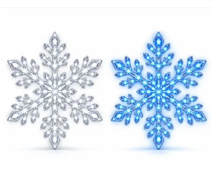 ❄️ Magische 3D Sneeuwvlok LED Wandlamp – Breng Direct Kerstsfeer & Warmte in Huis ✨ (Met Remote)