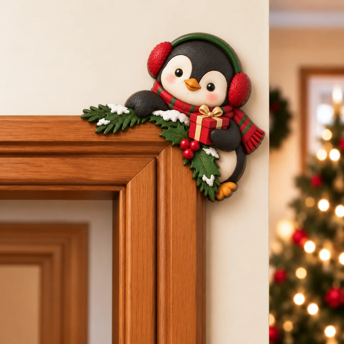 Schattige Kerst Hoekdecoratie Voor Deurposten | De Leukste Kerstblikvanger! 🎅🚪