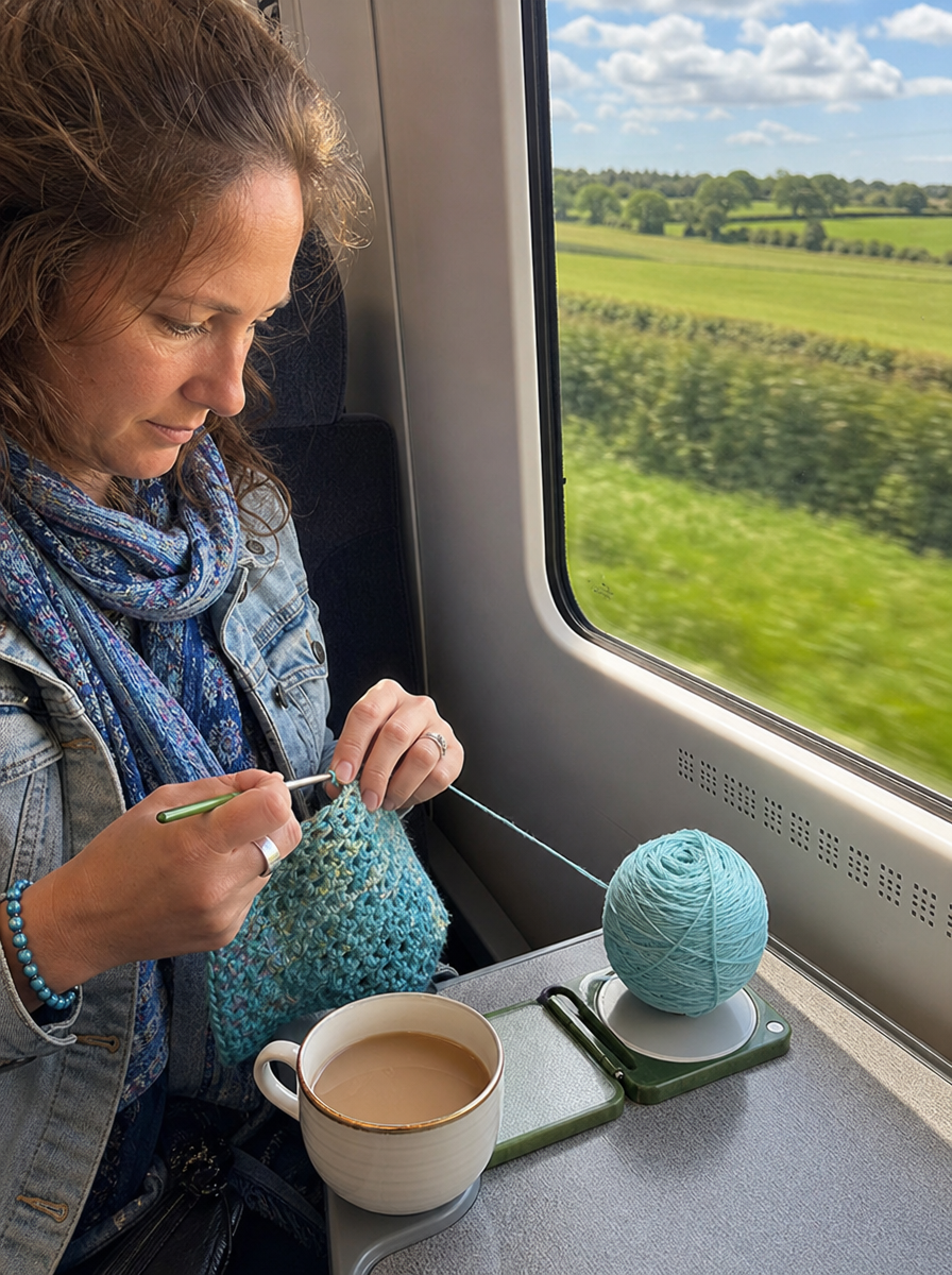 Onbezorgd handwerken op de bank, in de trein of op vakantie – Georganiseerde rust! 🏡✈️