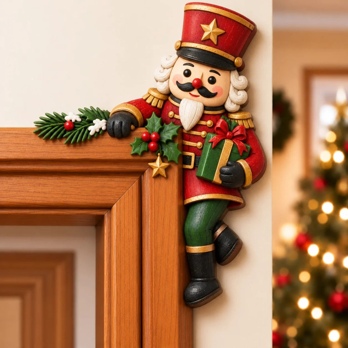 Schattige Kerst Hoekdecoratie Voor Deurposten | De Leukste Kerstblikvanger! 🎅🚪