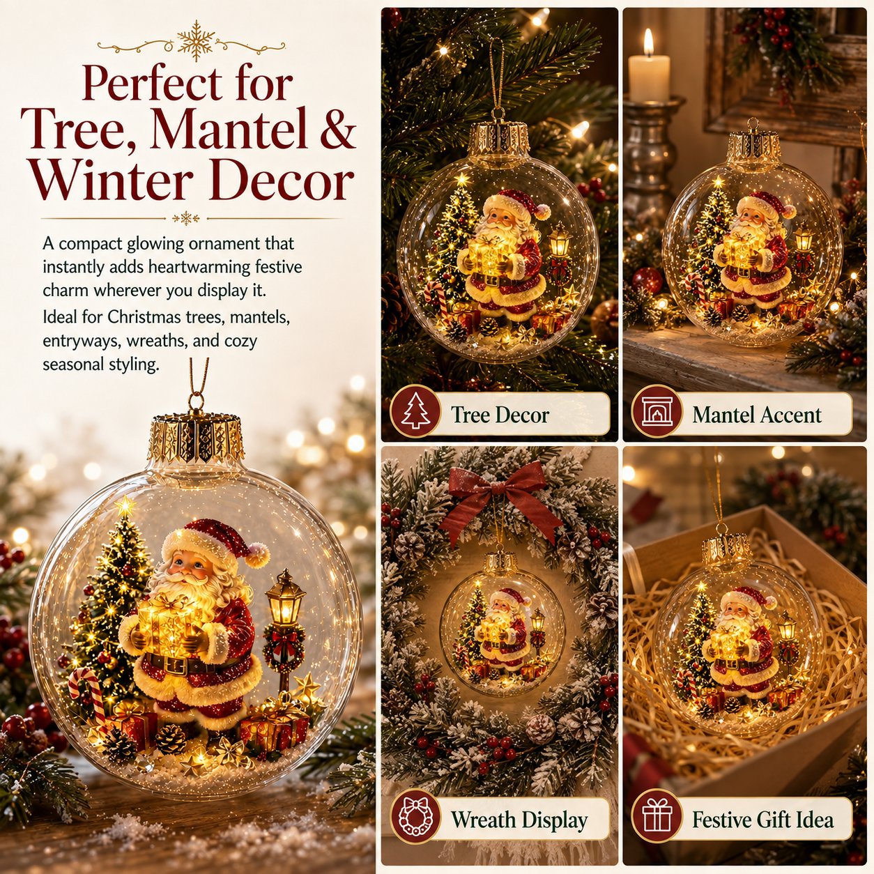 🎅 Breng de Magie van Kerst in Huis met dit Verlichte Miniature Diorama! 🎄✨