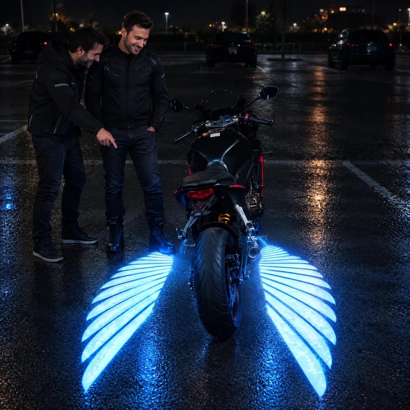 LED Angel Wing Projectors voor Motorfiets – Laat Je Ride Stralen in het Donker! 🏍️
