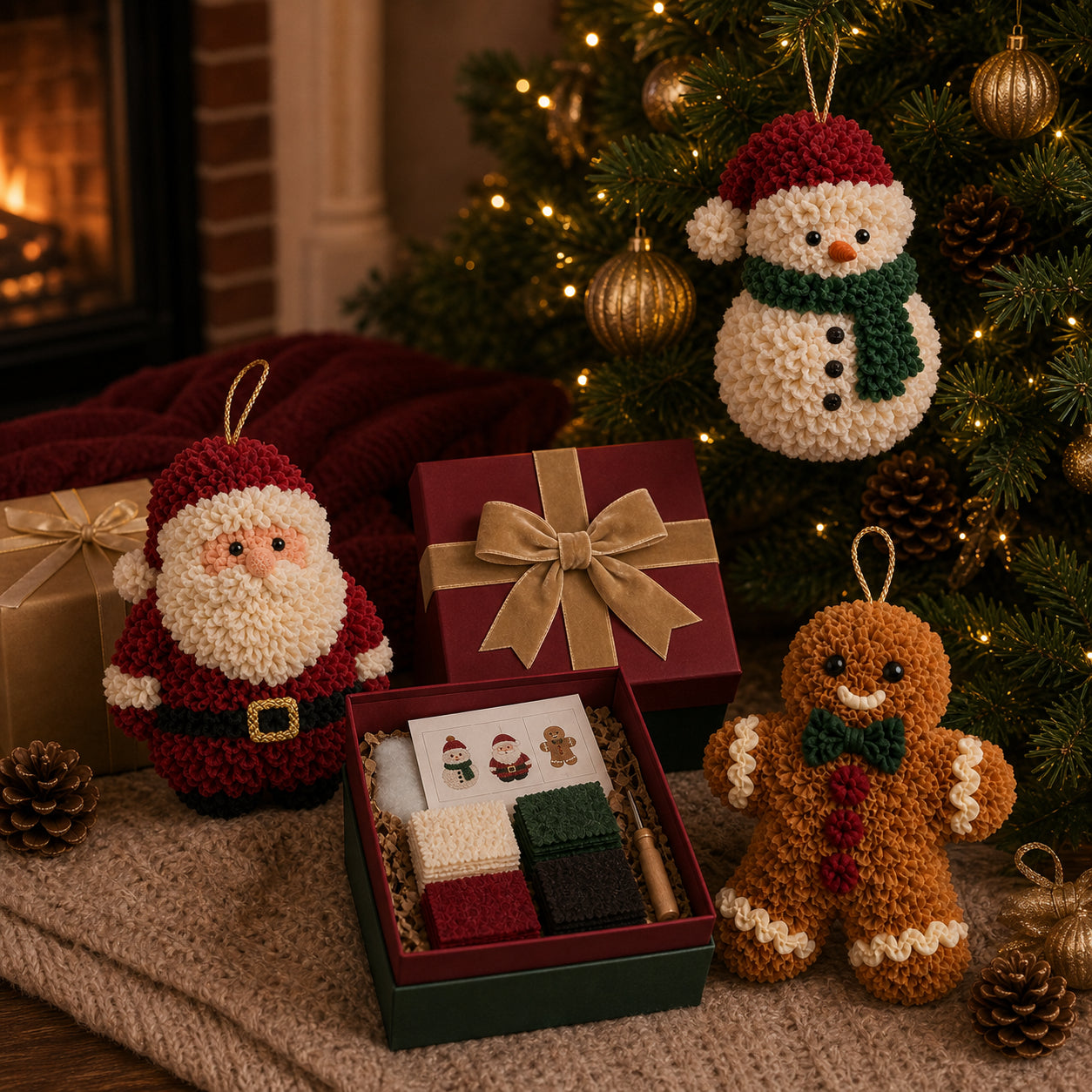 🎄 Maak Je Eigen Magische Kerstdekoratie | 3D DIY Prikpakket Voor Het Hele Gezin