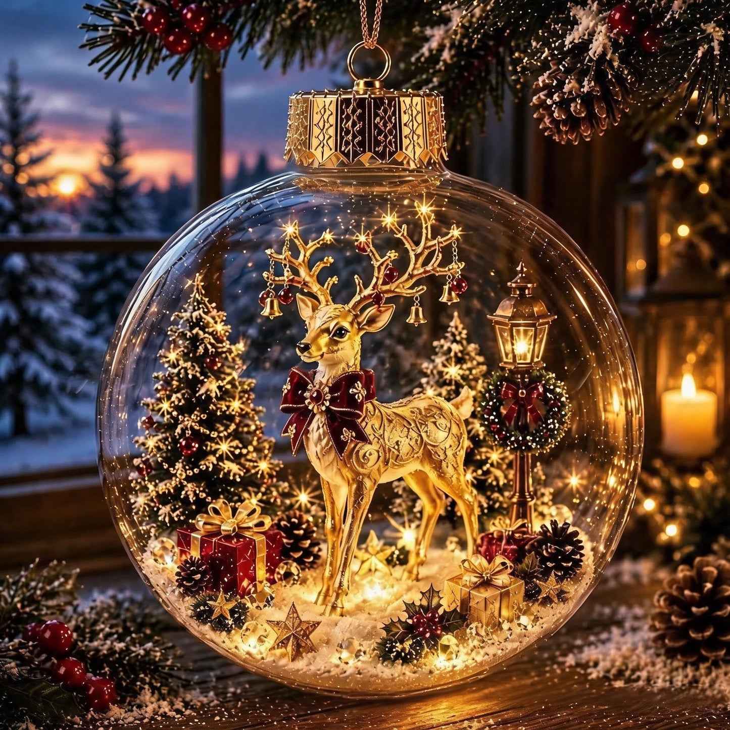 🎅 Breng de Magie van Kerst in Huis met dit Verlichte Miniature Diorama! 🎄✨
