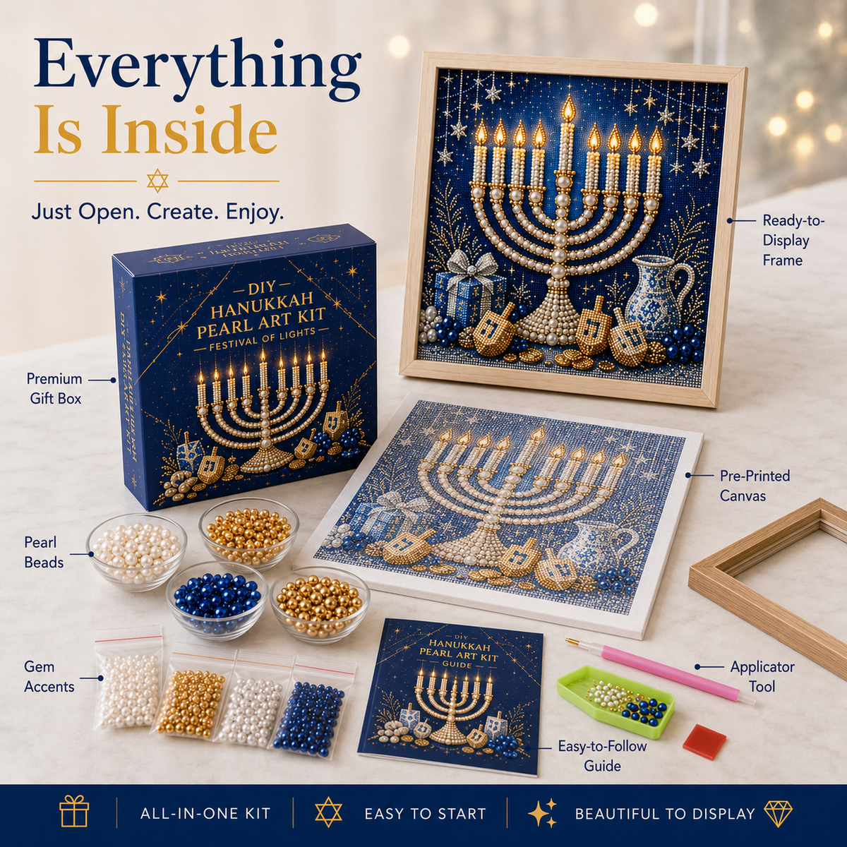 Het Perfecte Chanoeka Cadeau 🎁 Maak Samen Herinneringen Met Deze Glanzende DIY Parel Set
