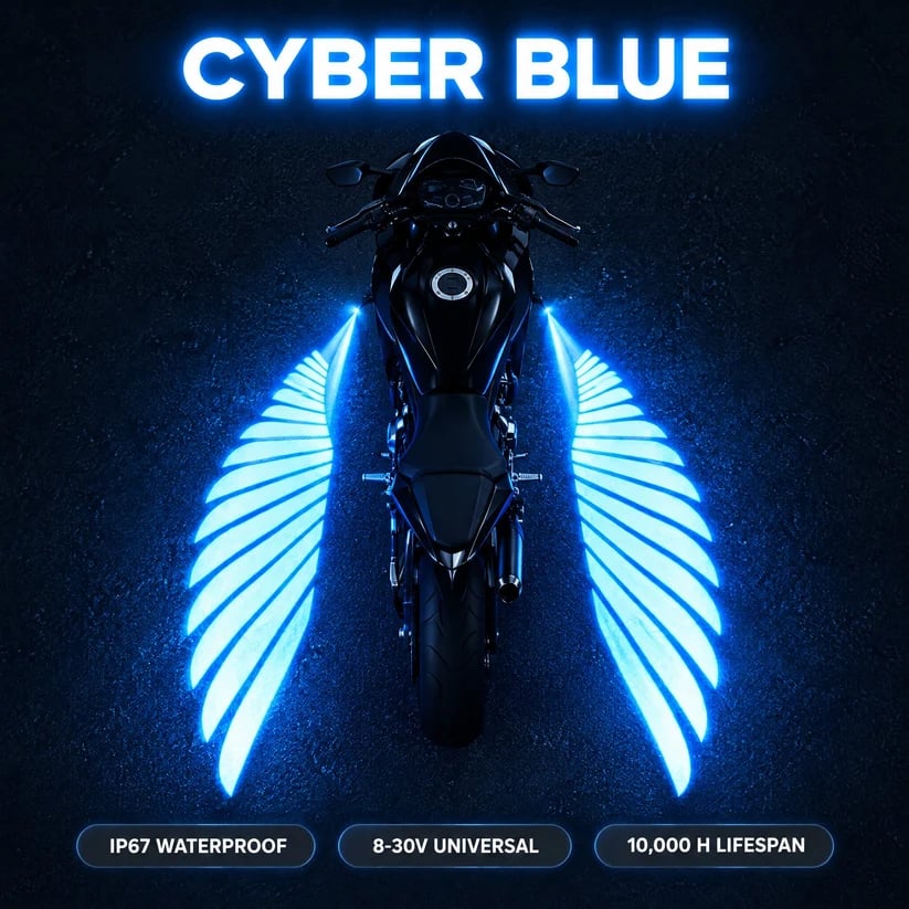 LED Angel Wing Projectors voor Motorfiets – Laat Je Ride Stralen in het Donker! 🏍️