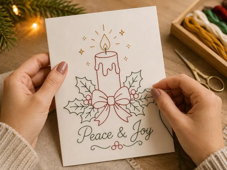 Creëer Warmte & Magie Met Jouw Eigen Kerstkaarten 🕯️