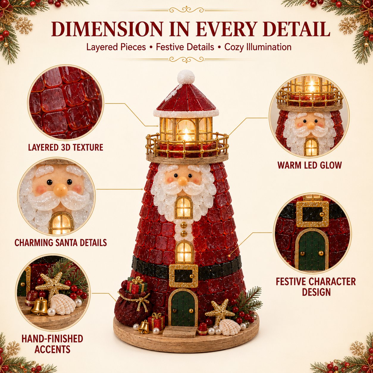 Breng Magische Kerstwarmte In Huis! 🎄 Ontdek Dé DIY Vuurtoren Die Echt Licht Geeft ✨