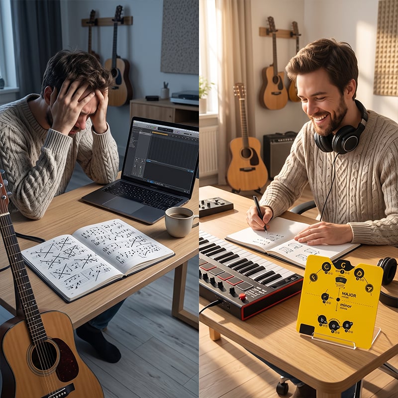 🎸 Cirkel van Vijfden Songwriting Schijf — Van Creatieve Blockades Naar Prachtige Akkoordprogressies! ✨