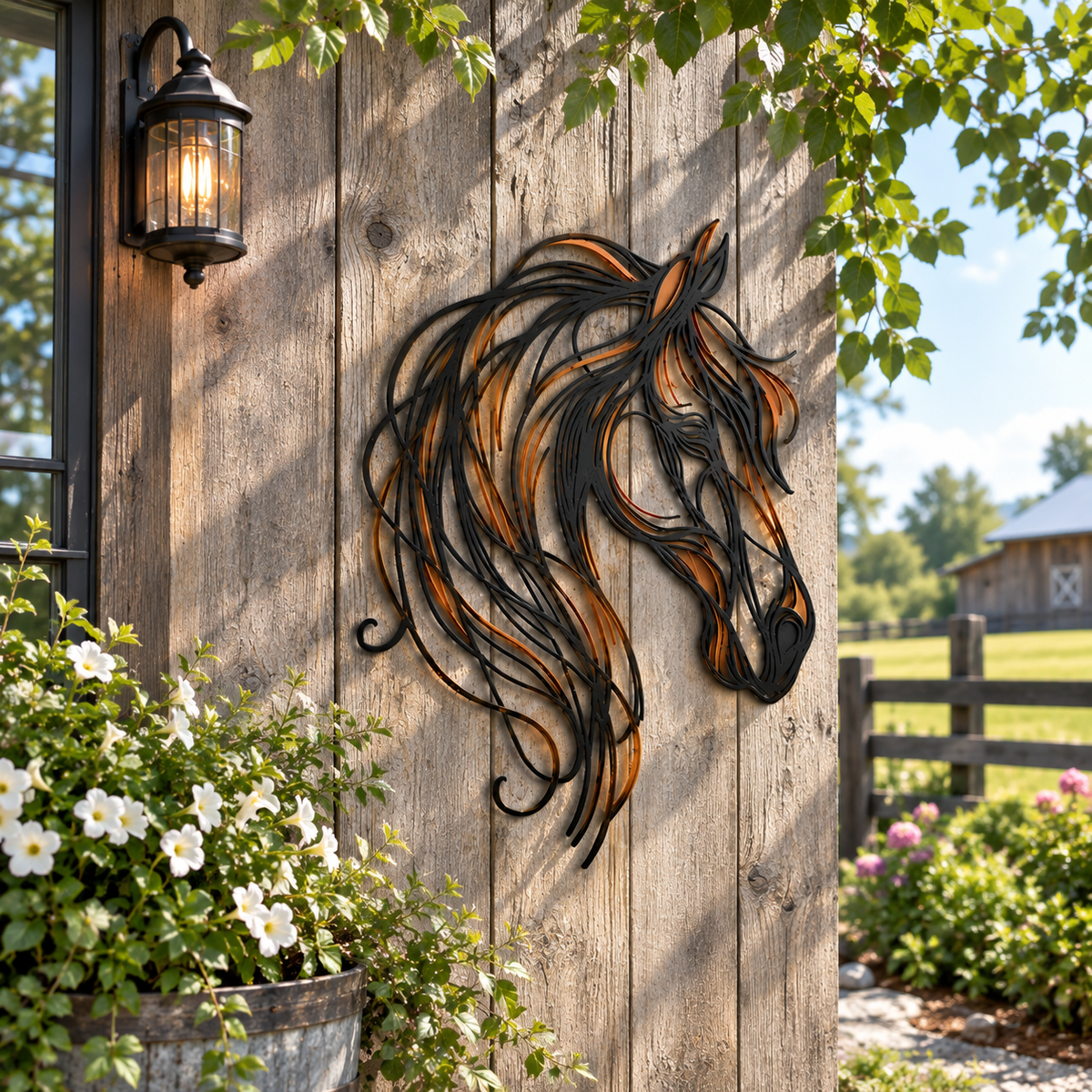 Metalen Paardenkop Wanddecoratie – Luxe 3D Kunstwerk voor je Interieur! 🐎