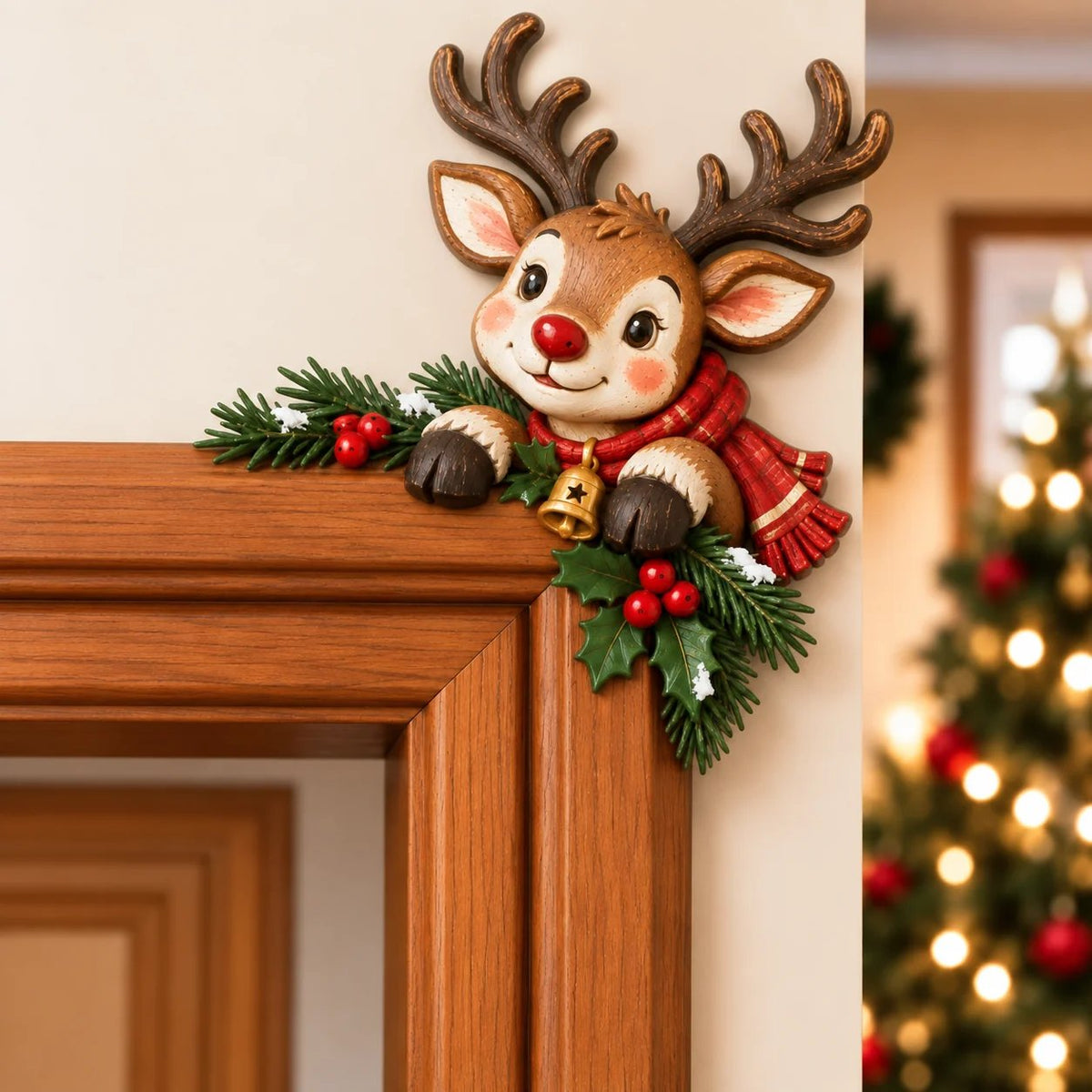 Schattige Kerst Hoekdecoratie Voor Deurposten | De Leukste Kerstblikvanger! 🎅🚪