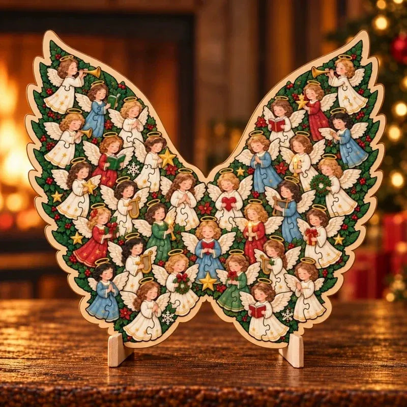 🎄 Bouw Je Eigen Kerstmagie! 3D Houten Kerstpuzzel met Standaard