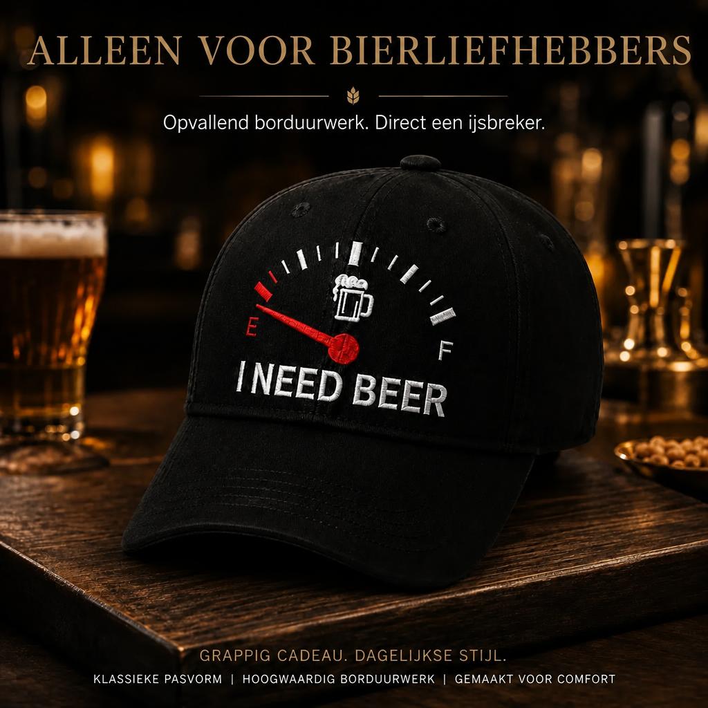 Grappige Biermeter Baseballpet - Het perfecte cadeau voor echte bierliefhebbers! 🎉