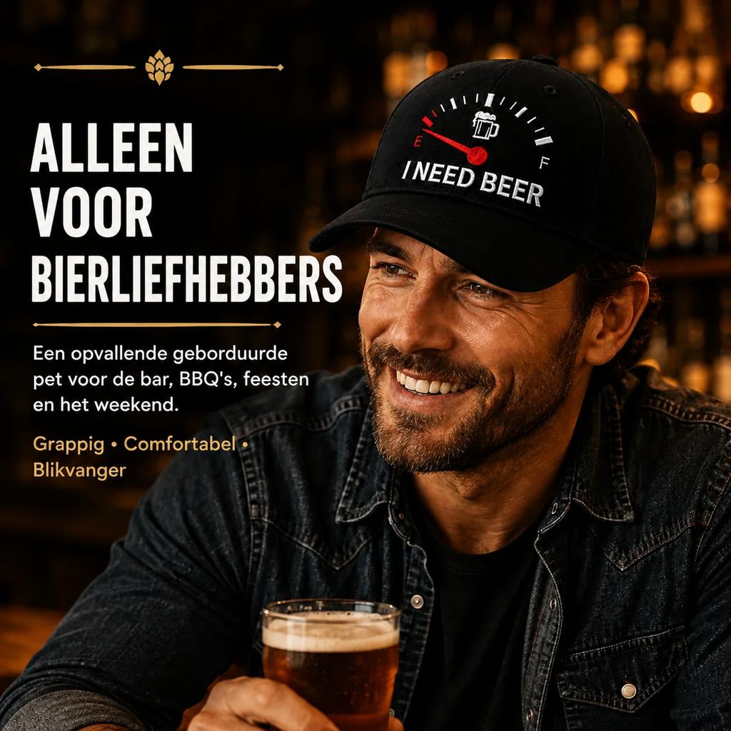 Grappige Biermeter Baseballpet - Het perfecte cadeau voor echte bierliefhebbers! 🎉