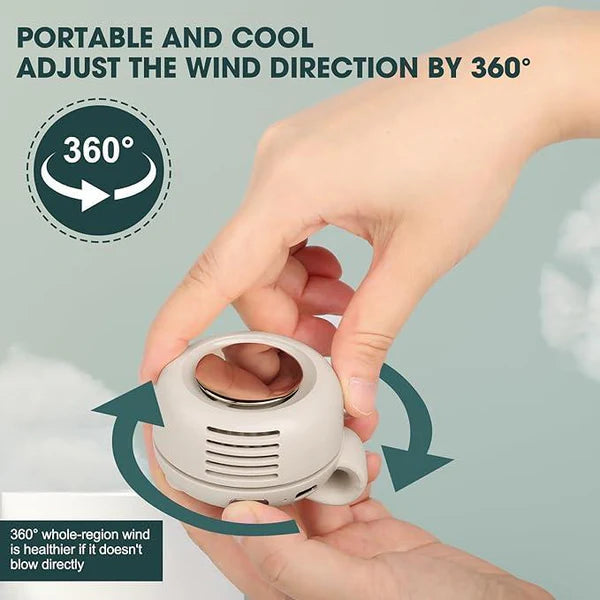 🥳 2026 TOPVERKOOP! 💞 50.000+ VERKOCHT! ✨Zomerbestsellers☀️Draagbare mini-ventilator met klem🍃 360° draaibaar