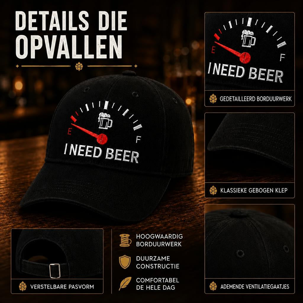 Grappige Biermeter Baseballpet - Het perfecte cadeau voor echte bierliefhebbers! 🎉