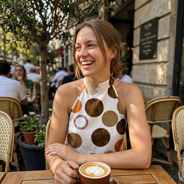 Elegante Polka Dot A-Lijn Jurk – Slanker Silhouet & Ultiem Zomercomfort ☀️