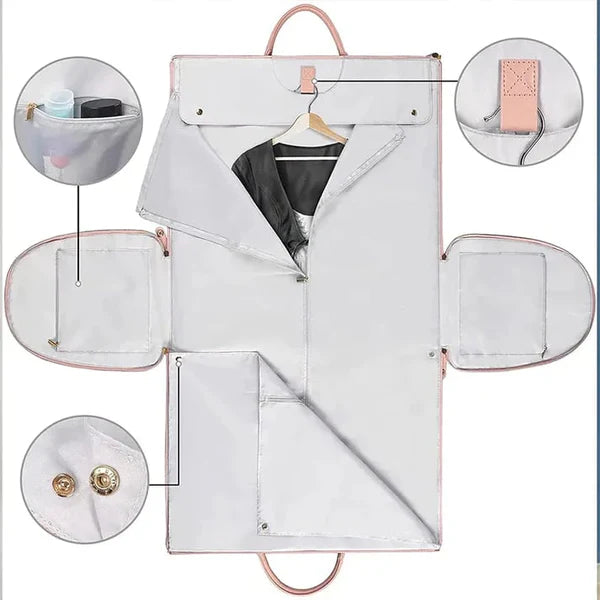 Premium 2-in-1 Kledingtas & Plunjezak — 100% Kreukvrij Reizen Zonder Sjouwen ✈️