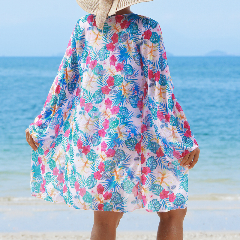 🌞 Kesäsaaret-bikini | UPF50+ 🏖️ Säädettävä vyötärö 🩱 Hiekkantorjunta huppu 🏝️ Nopea kuivuminen