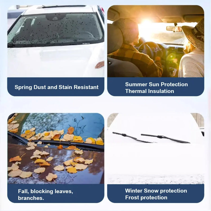 ☀️🚗 Auto Voorrudedekken met Zuignappen – Nooit Meer IJs Krabben op Koude Ochtends! ❄️