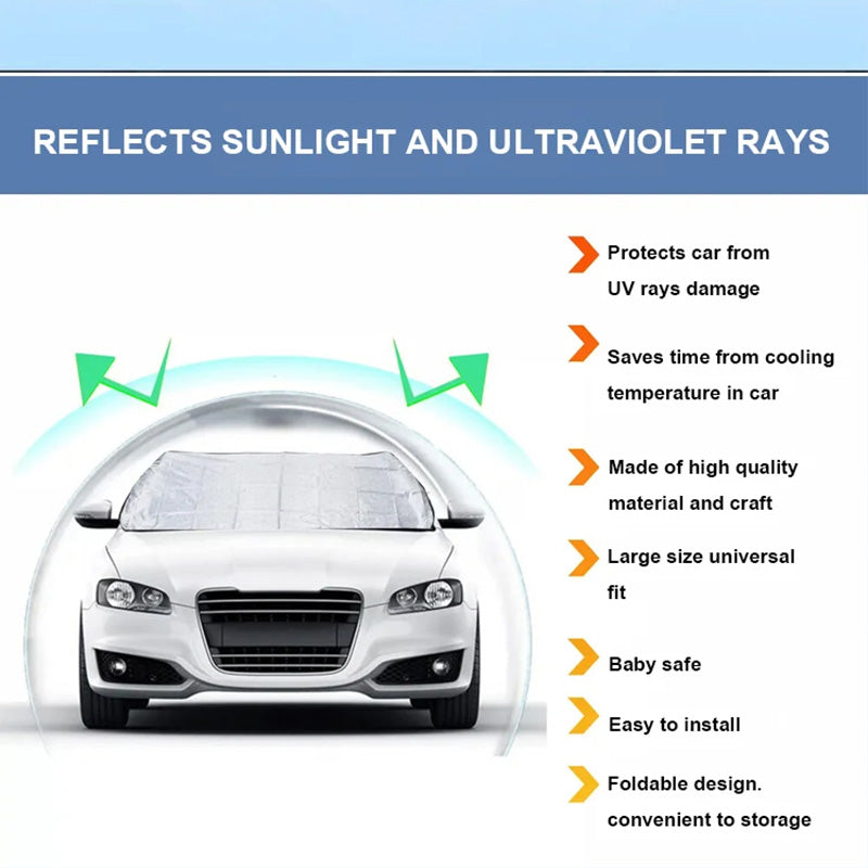 ☀️🚗 Auto Voorrudedekken met Zuignappen – Nooit Meer IJs Krabben op Koude Ochtends! ❄️