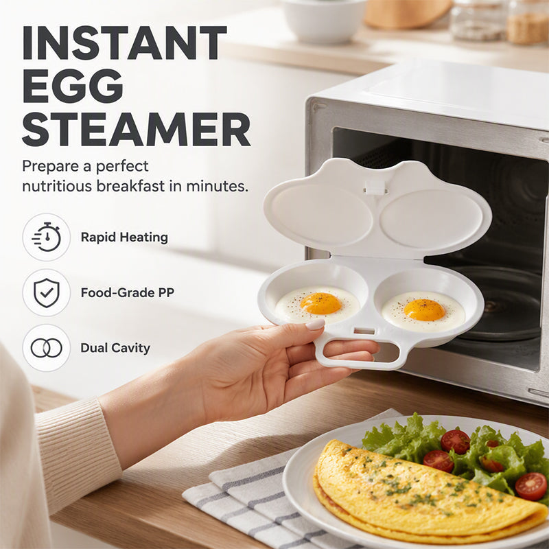 Je Perfecte Ontbijt Binnen 1 Minuut! 🍳 Ontdek Dé Vetvrije Microgolf Eierstomer ✨