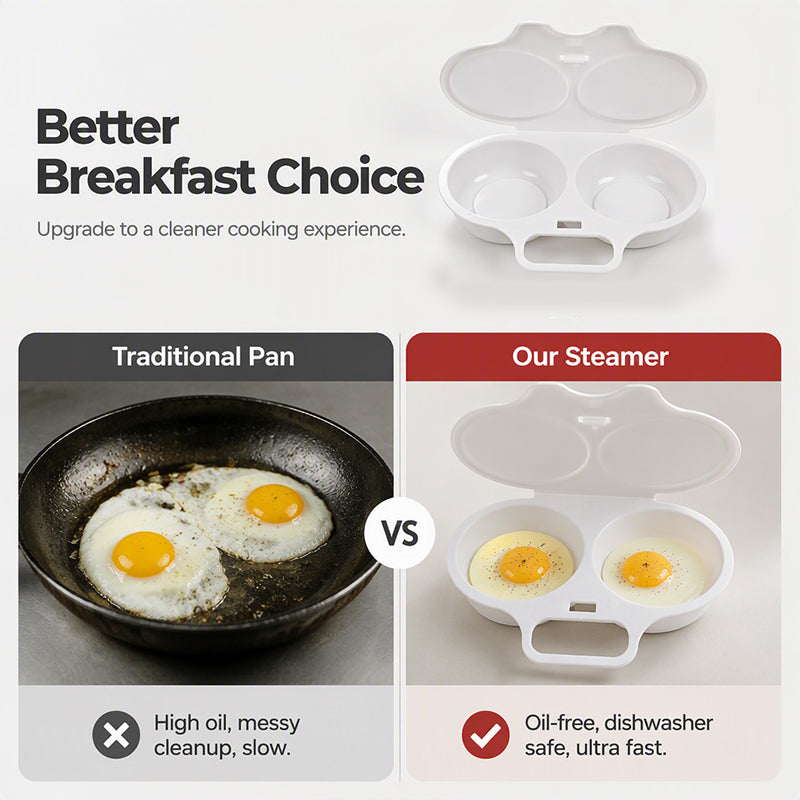 Je Perfecte Ontbijt Binnen 1 Minuut! 🍳 Ontdek Dé Vetvrije Microgolf Eierstomer ✨