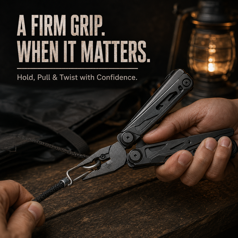 🛠️ 13-in-1 Heavy-Duty Multitool Tang Met Veerschaar & Riem-Etui | Onverwoestbaar Noodgereedschap Voor Auto & Camping 🚗 Camping