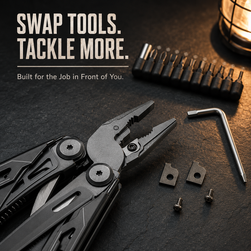 🛠️ 13-in-1 Heavy-Duty Multitool Tang Met Veerschaar & Riem-Etui | Onverwoestbaar Noodgereedschap Voor Auto & Camping 🚗 Camping