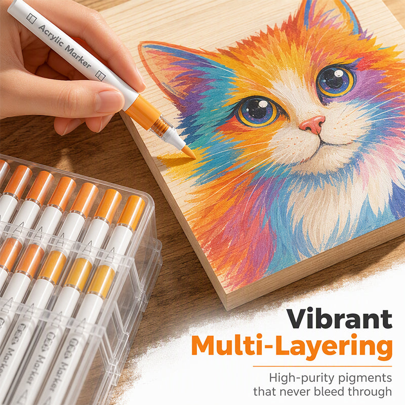 🎨✨ Ontdek Je Creativiteit: Kleur Onbeperkt Op Steen, Hout, Glas & Meer! 🖌️🌈