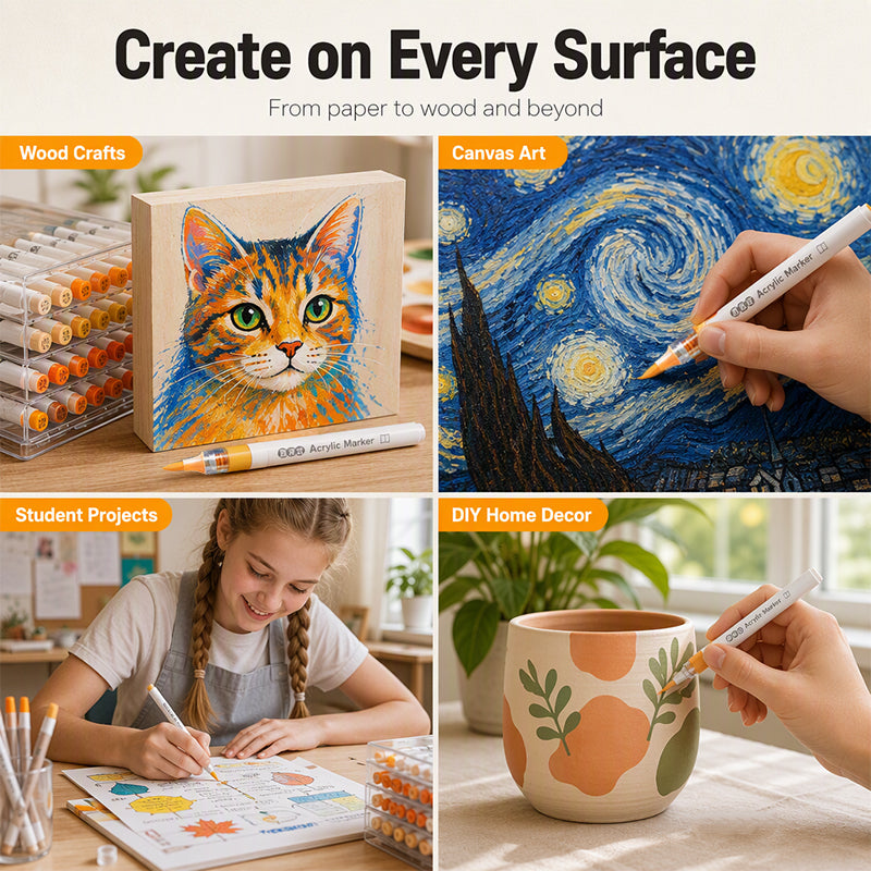 🎨✨ Ontdek Je Creativiteit: Kleur Onbeperkt Op Steen, Hout, Glas & Meer! 🖌️🌈