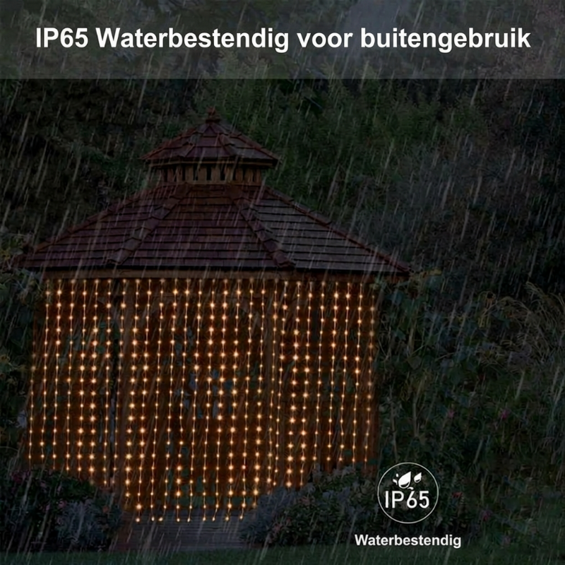 Slim LED Lichtgordijn met Muziek-Sync – Creëer direct Magische Feestsfeer! ✨