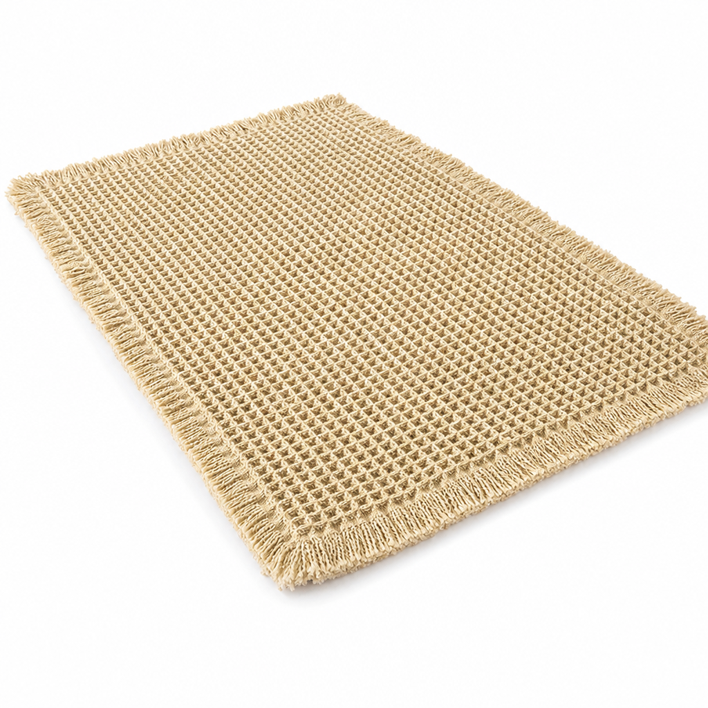 Luxe Wafel Badmat – Binnen Seconden Droog & Ultieme Antislip Grip! 🚿