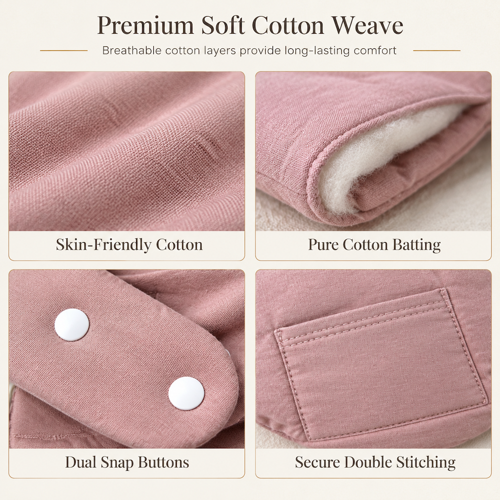 Zachte Katoenen Nekwarmer – Bescherm Je Nek Tegen Koude Tocht op Kantoor & Thuis! 🧣