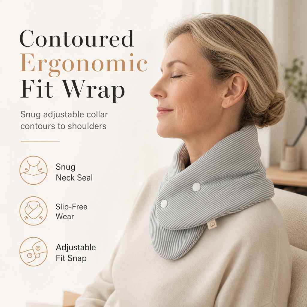 Zachte Katoenen Nekwarmer – Bescherm Je Nek Tegen Koude Tocht op Kantoor & Thuis! 🧣